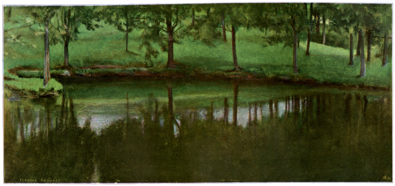 LEtang De Menil, 1898. alkotó: Fernand Khnopff