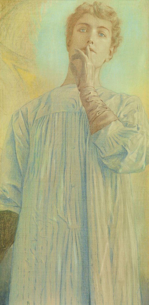 Csend, 1890. alkotó: Fernand Khnopff