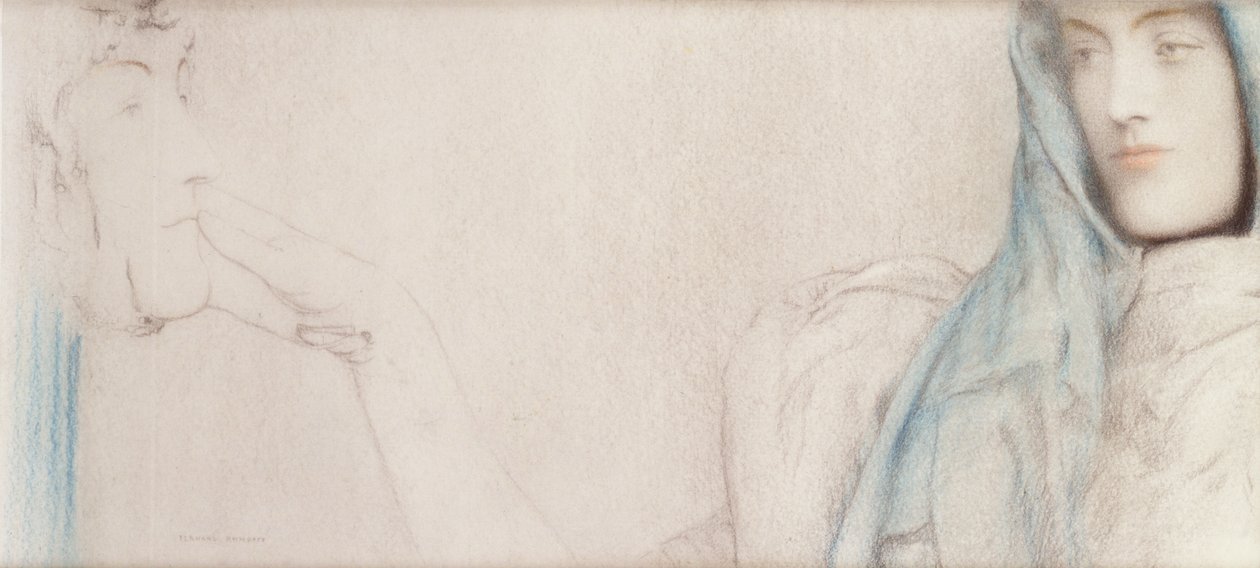 Study for The Secret, 1902 körül alkotó: Fernand Khnopff