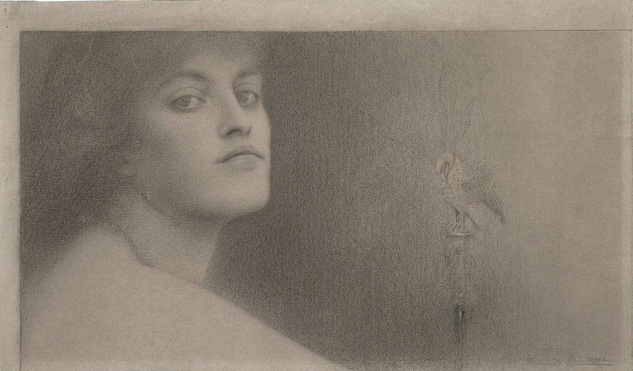 Tanulmány lOffrande számára, a felajánlás, 1891 alkotó: Fernand Khnopff