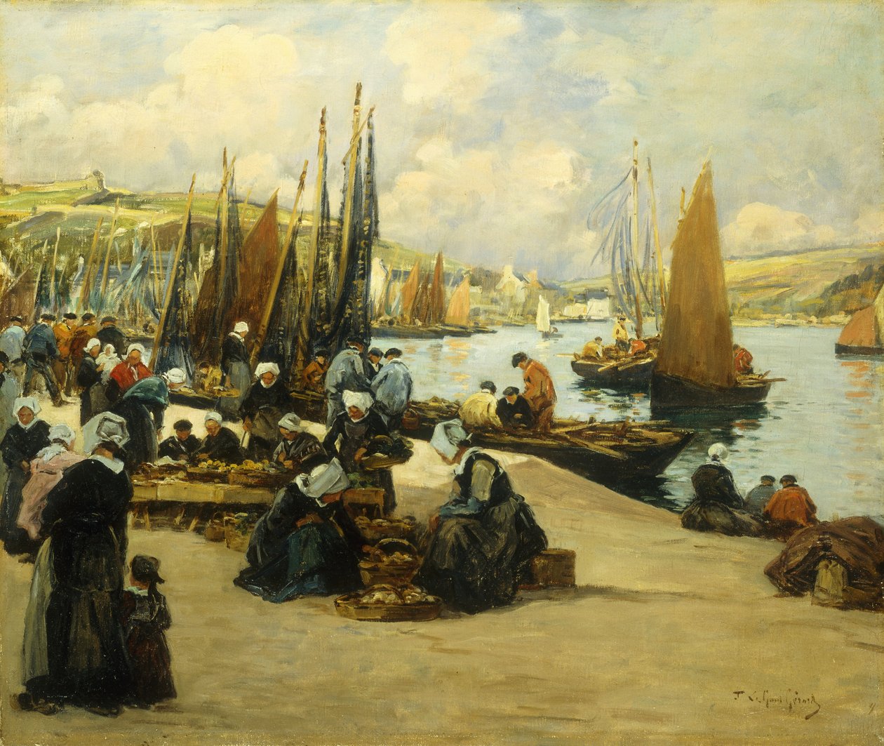A Quai-n, Audierne alkotó: Fernand Legout Gerard