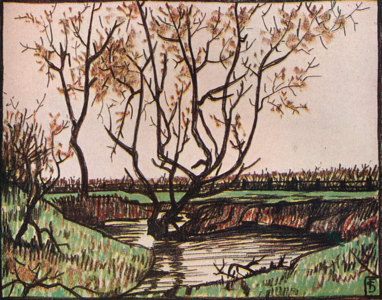 "The Stream", 1919 alkotó: Fernand Scouflaire