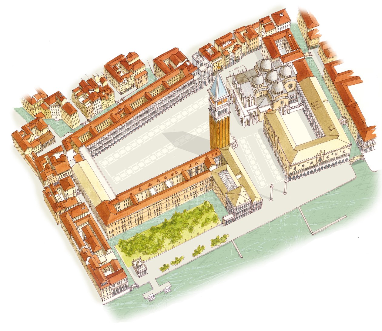 Piazza San Marco. Velence, Olaszország alkotó: Fernando Aznar Cenamor