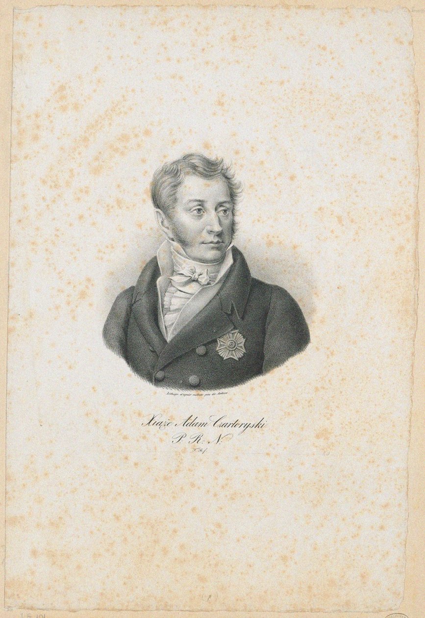 Adam Jerzy Czartoryski herceg 1770-1861, 1831 alkotó: Filip Romanowski