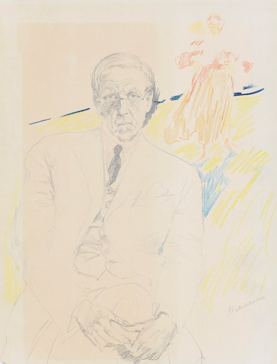 Önarckép. alkotó: Filipp Andreyevich Malyavin