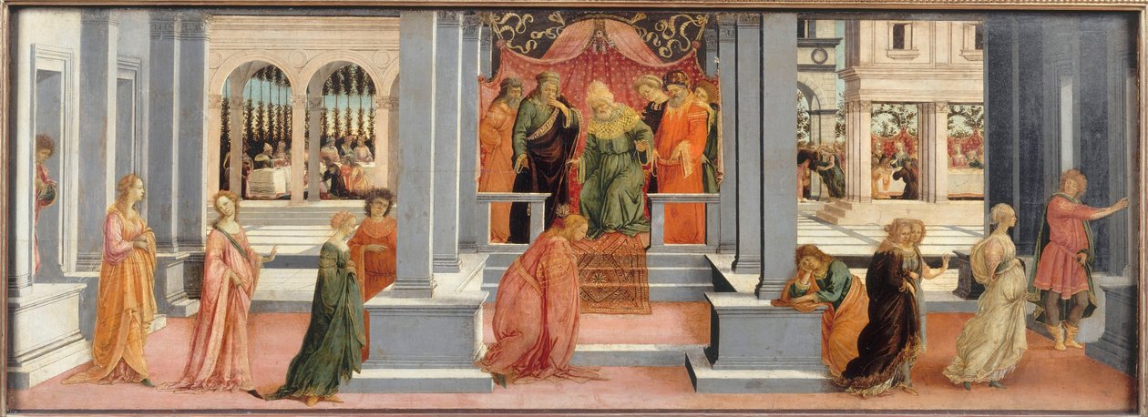 Eszter Ahasvérus előtt, 1478-1480 alkotó: Filippino Lippi