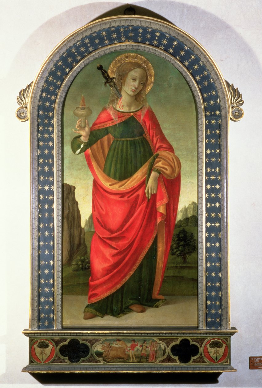 St. Lucy, 1472-74 körül alkotó: Filippino Lippi