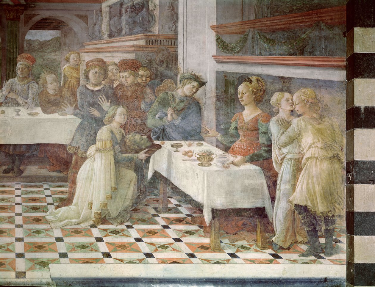 Heródes ünnepe, 1452-64 alkotó: Filippino Lippi