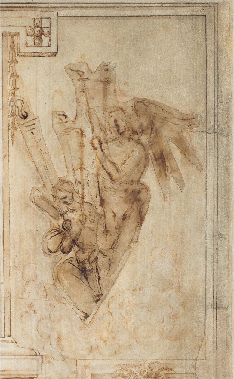 Két fáklyát hordozó angyal alkotó: Filippino Lippi