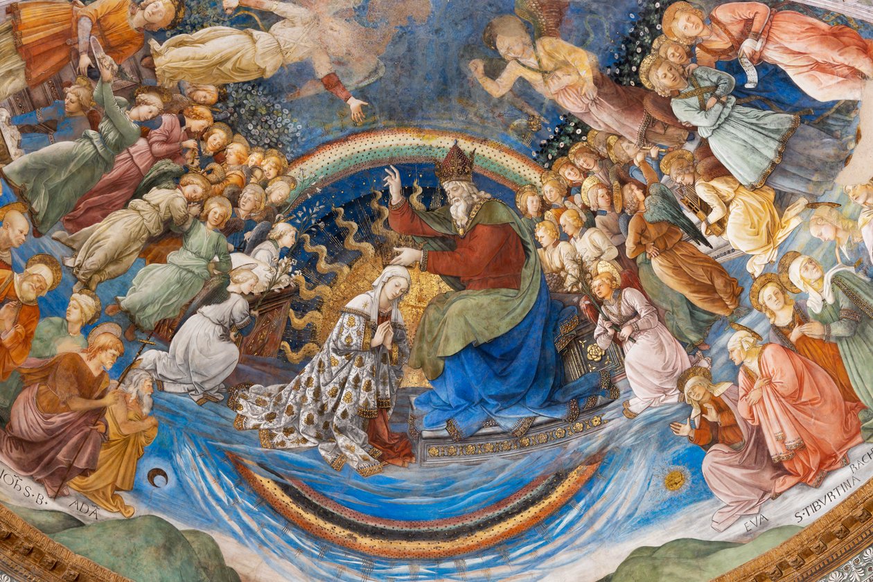 Mária koronázása alkotó: Filippo Lippi