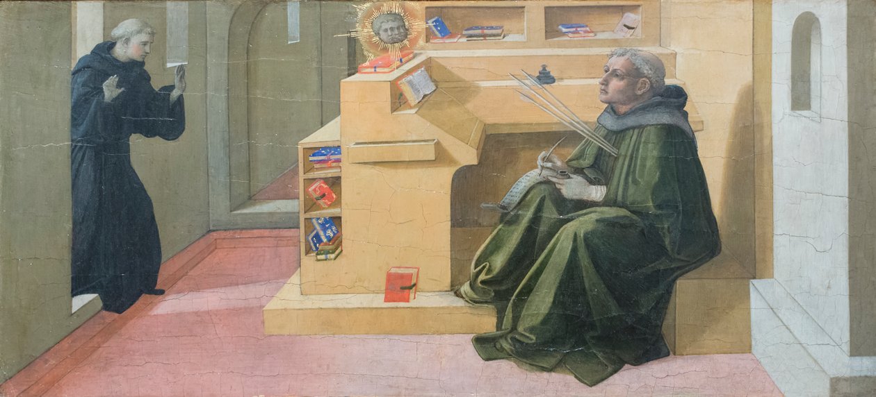Szent Ágoston látomása a Szentháromságról alkotó: Filippo Lippi