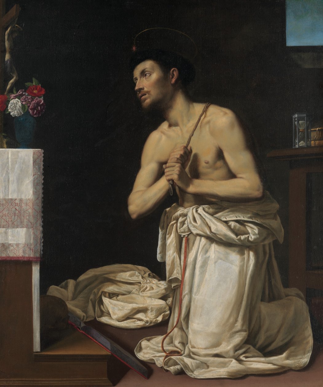 Szent Domonkos a bűnbánatban, kb. 1607. alkotó: Filippo Tarchiani