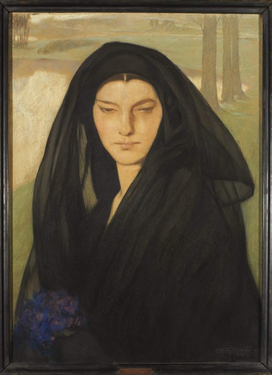 Enigme, 1915 színes kréta papíron alkotó: Firmin Baes