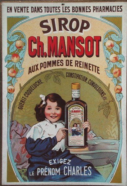 Reklámplakát „Sirop Ch. Mansot (színes litó) alkotó: Firmin Bouisset