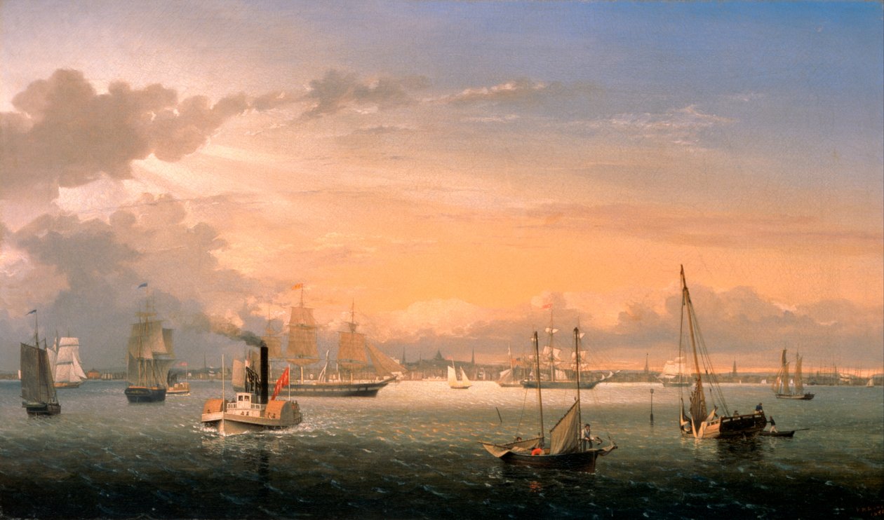 Boston kikötője alkotó: Fitz Henry Lane