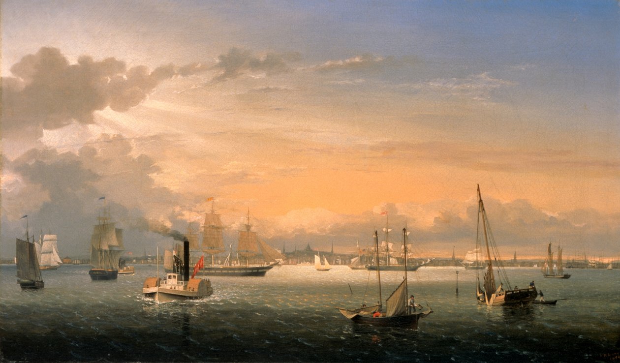 Boston Harbor alkotó: Fitz Henry Lane