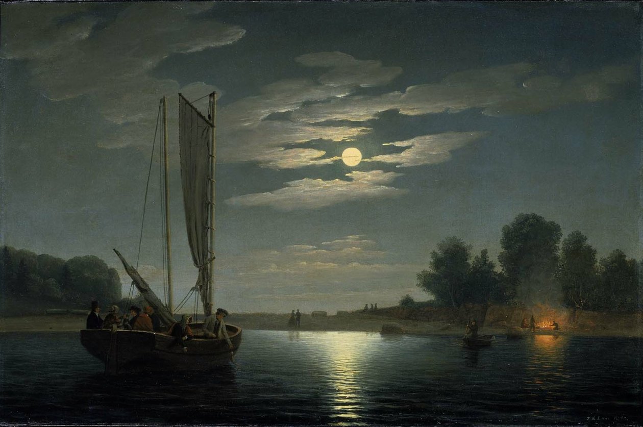 Horgász buli alkotó: Fitz Henry Lane