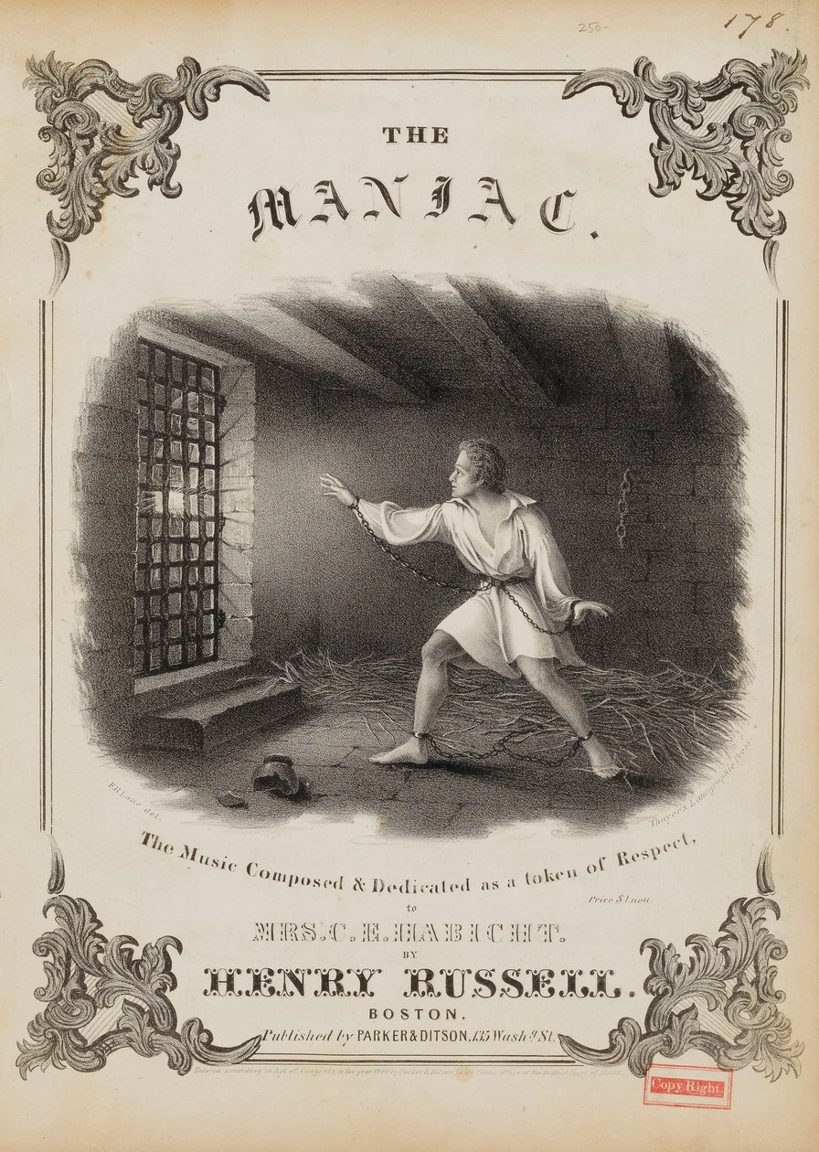 The Maniac (Sheet Music Cover) alkotó: Fitz Henry Lane