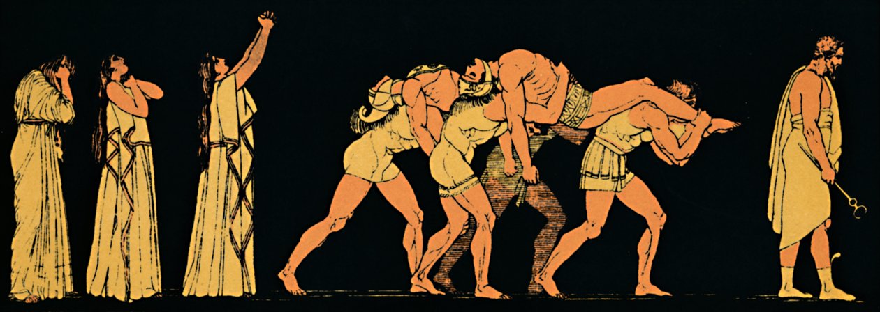 A halott testvérek, 1880 alkotó: Flaxman