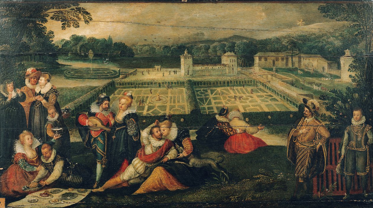 Piknik a parkban alkotó: Flemish School