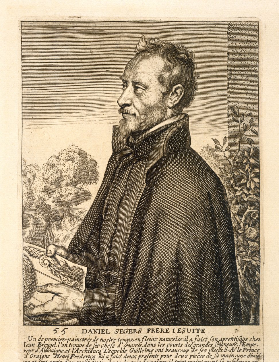 Daniel Seghers portréja alkotó: Flemish School
