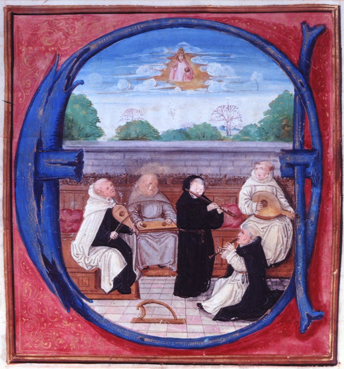 Add.15426 fol.86 Az Öt Rend koncertje alkotó: Flemish School