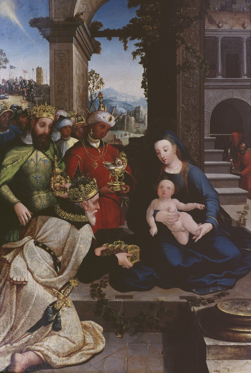 Mágusok imádása, 1500 körül alkotó: Flemish School