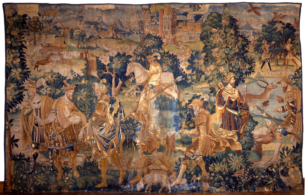 Vadász kárpit alkotó: Flemish School
