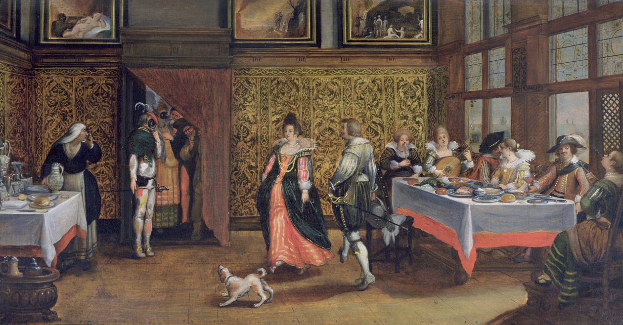 Álarcos vendégek (lásd: 254068) alkotó: Flemish School