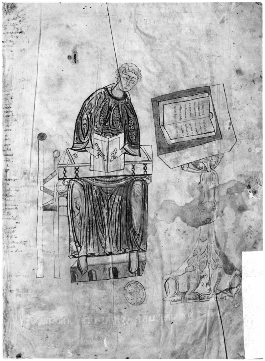 Ms 528 fol.1r Lectionary, a másoló alkotó: Flemish School