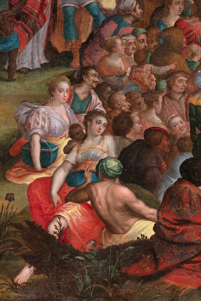 János prédikációja a sivatagban alkotó: Flemish School