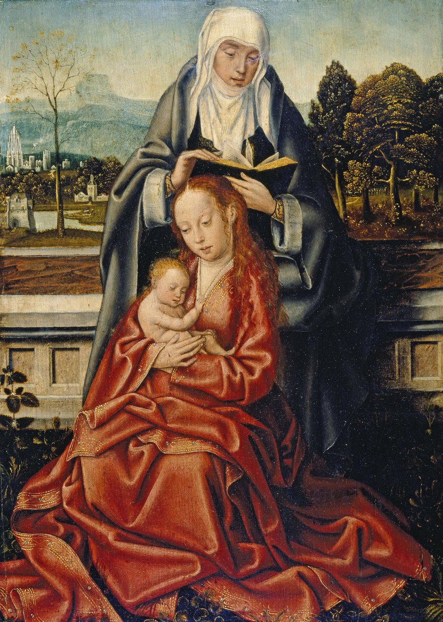 A Szűz és a Gyermek Szent Annával alkotó: Flemish School