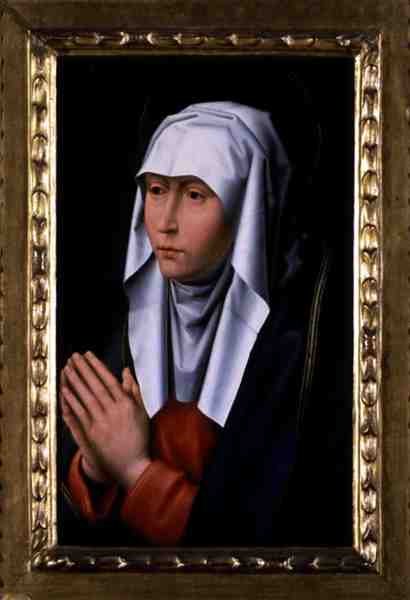 The Woman in Distress (olaj a panelen) alkotó: Flemish School
