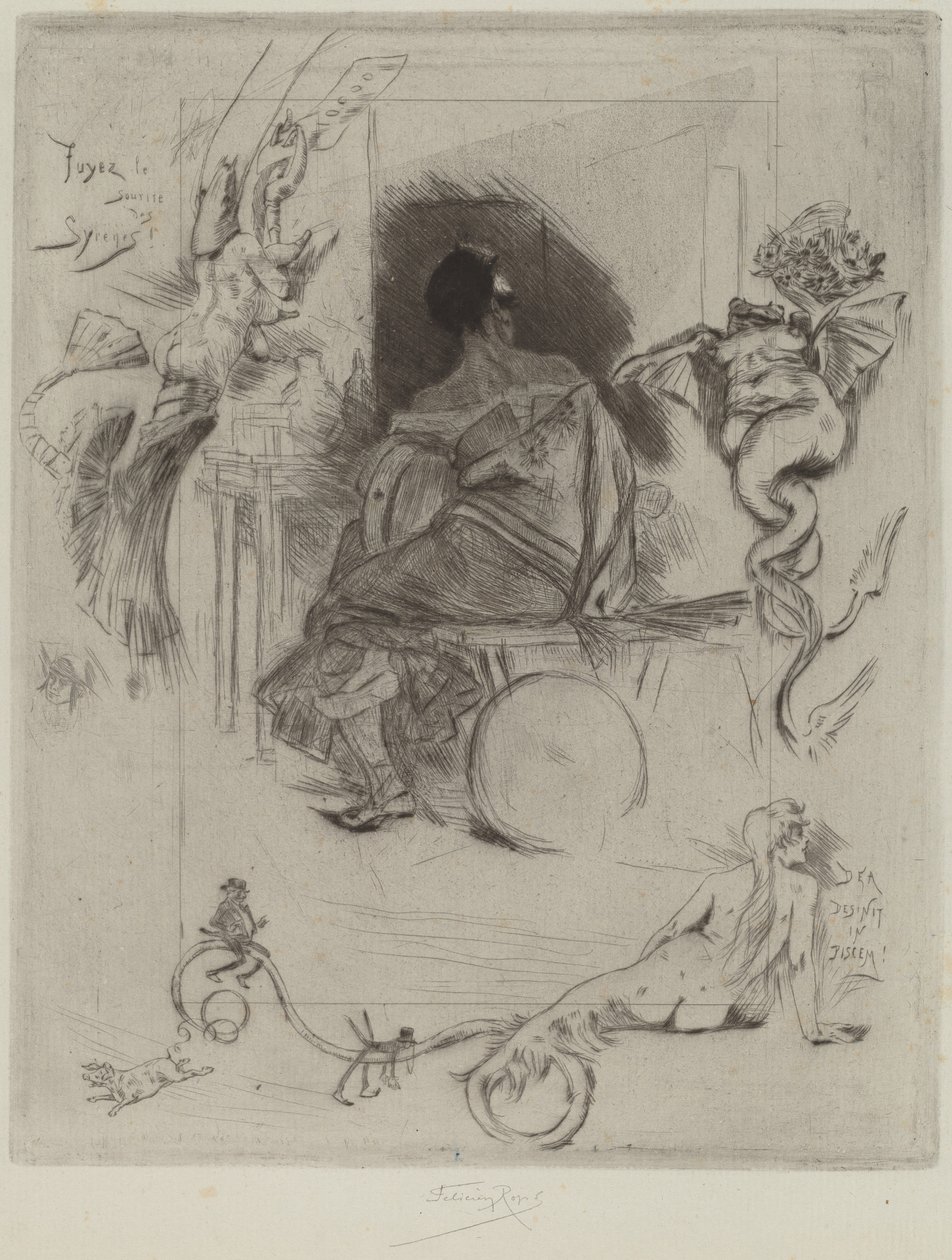 Az utolsó Maja, 1880. alkotó: Félicien Rops