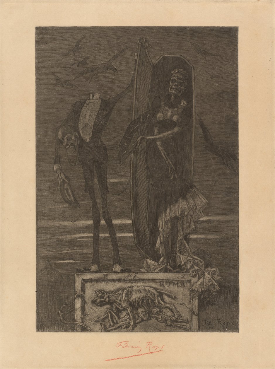 A legfőbb alelnök: Frontispiece, 1884. alkotó: Félicien Rops