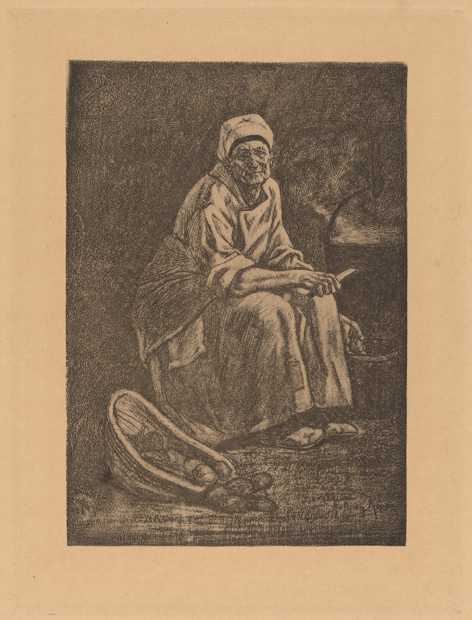 Az öreg Kate. alkotó: Félicien Rops