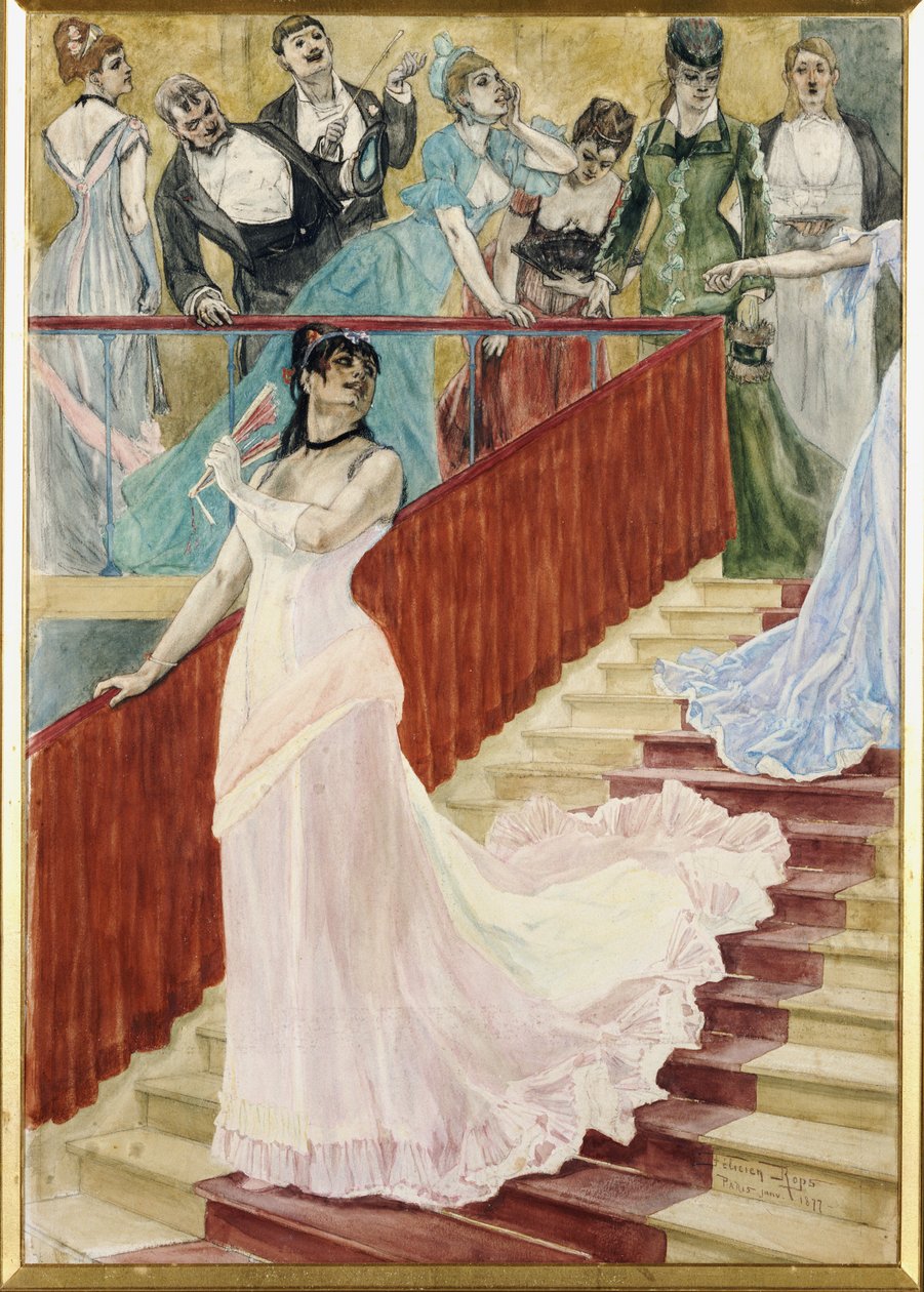 A sor, 1877 alkotó: Félicien Rops