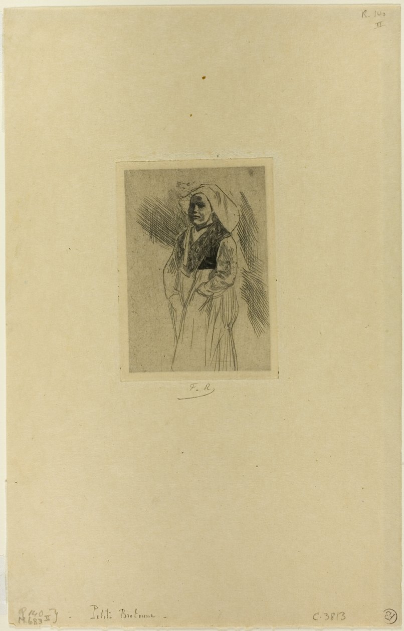 Fiatal breton nő alkotó: Félicien Rops