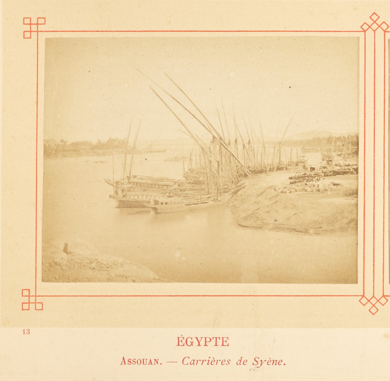 Asszuán. - Syene kőbányák. alkotó: Félix Bonfils