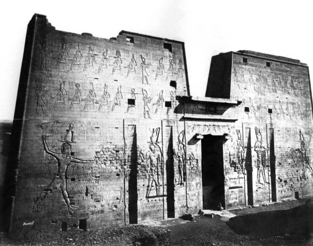 Edfu, Núbia, Egyiptom, 1878 alkotó: Félix Bonfils