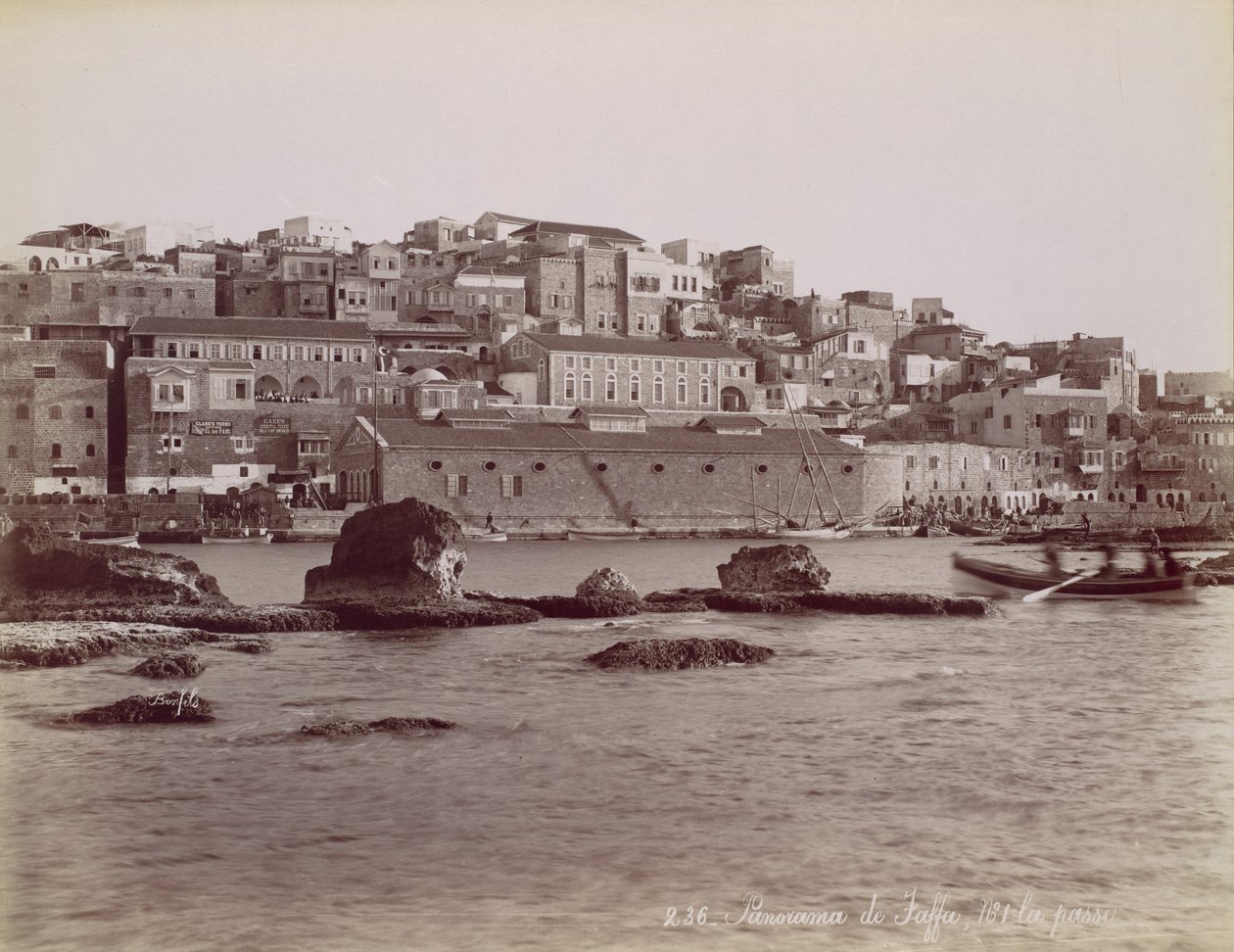 Panorama de Jaffa, kb. 1880. alkotó: Félix Bonfils