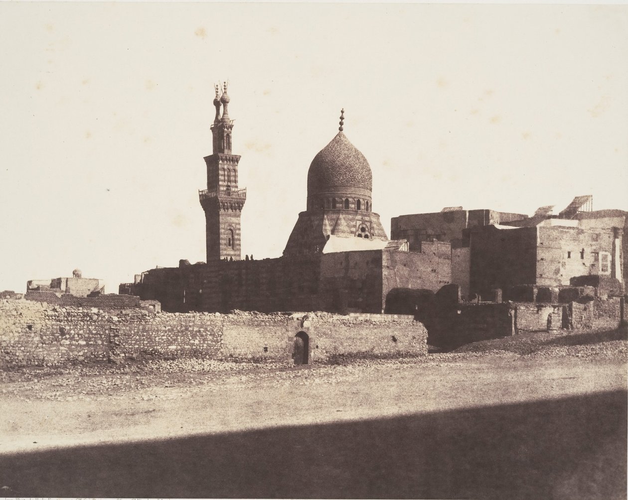 Le Kaire, Nâceryeh mecset, megjelent 1851-ben. alkotó: Félix Teynard