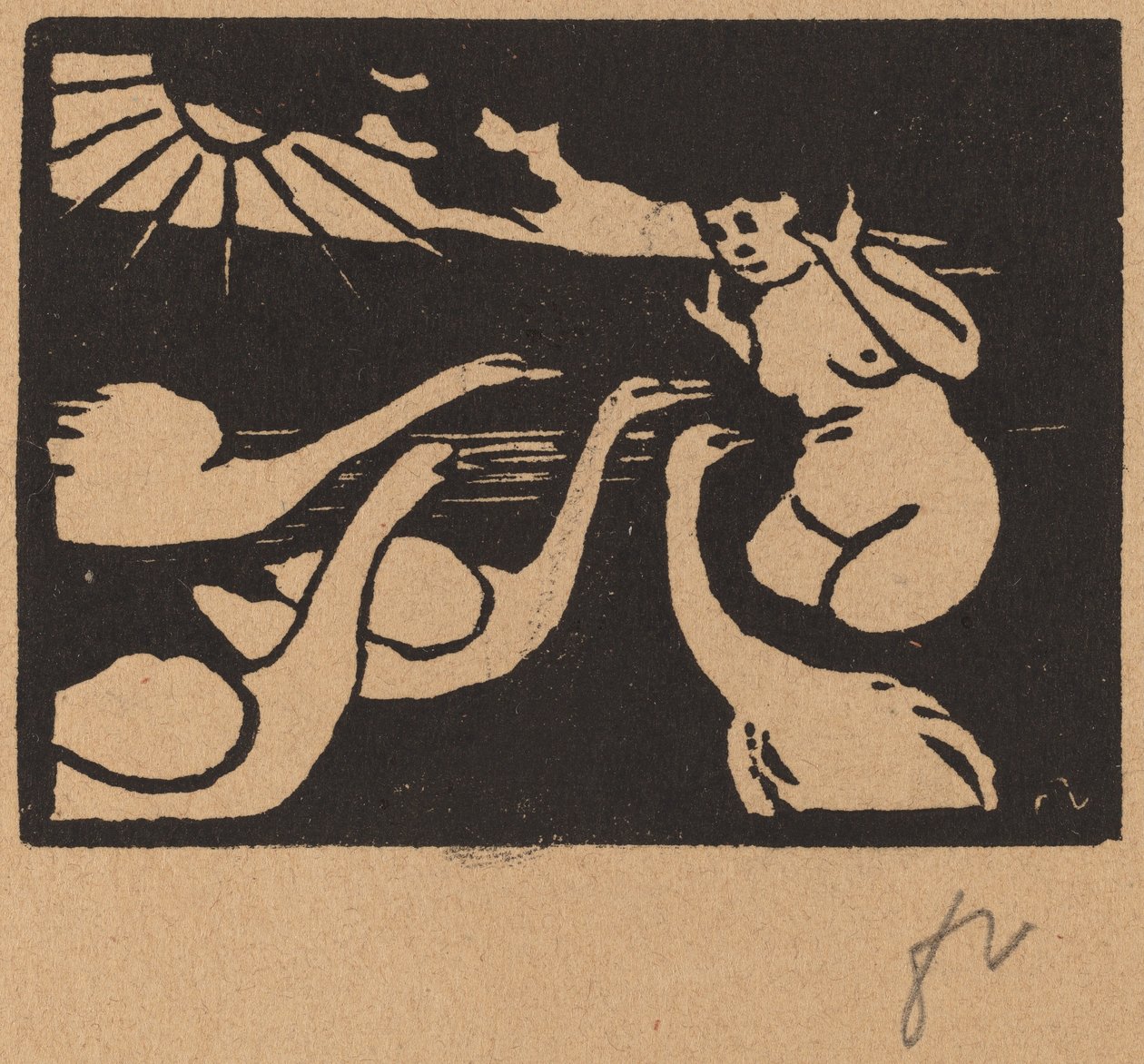 Fürdős hattyúkkal alkotó: Félix Vallotton
