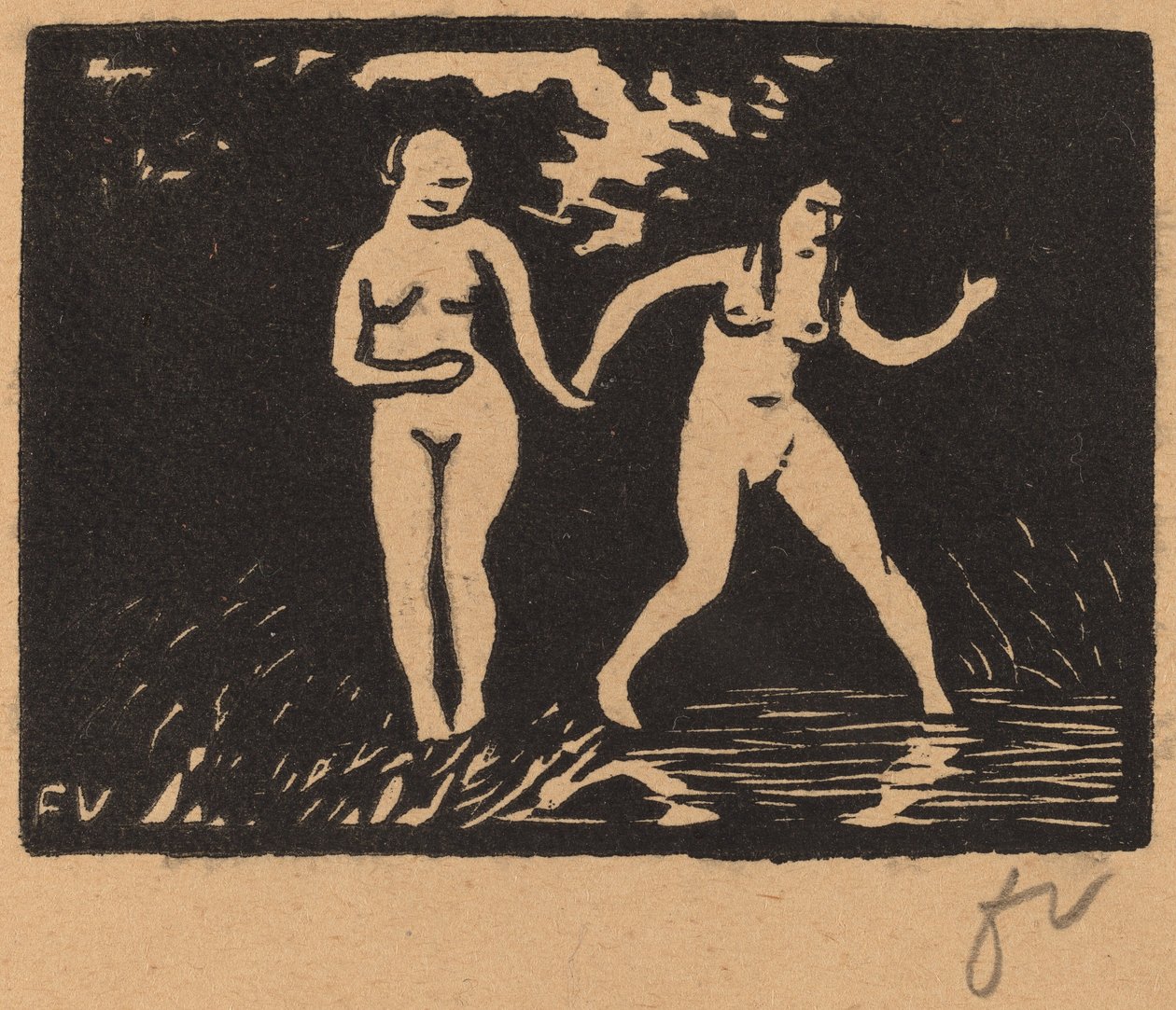 Belépés a Vízbe alkotó: Félix Vallotton