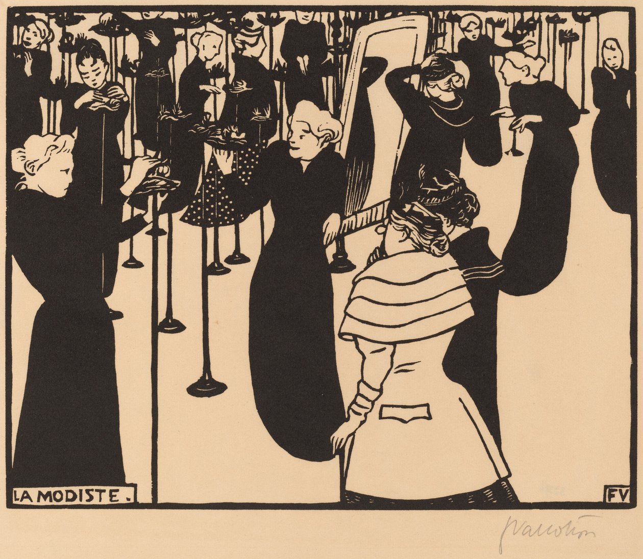 The Milliner The Milliner, 1894. alkotó: Félix Vallotton