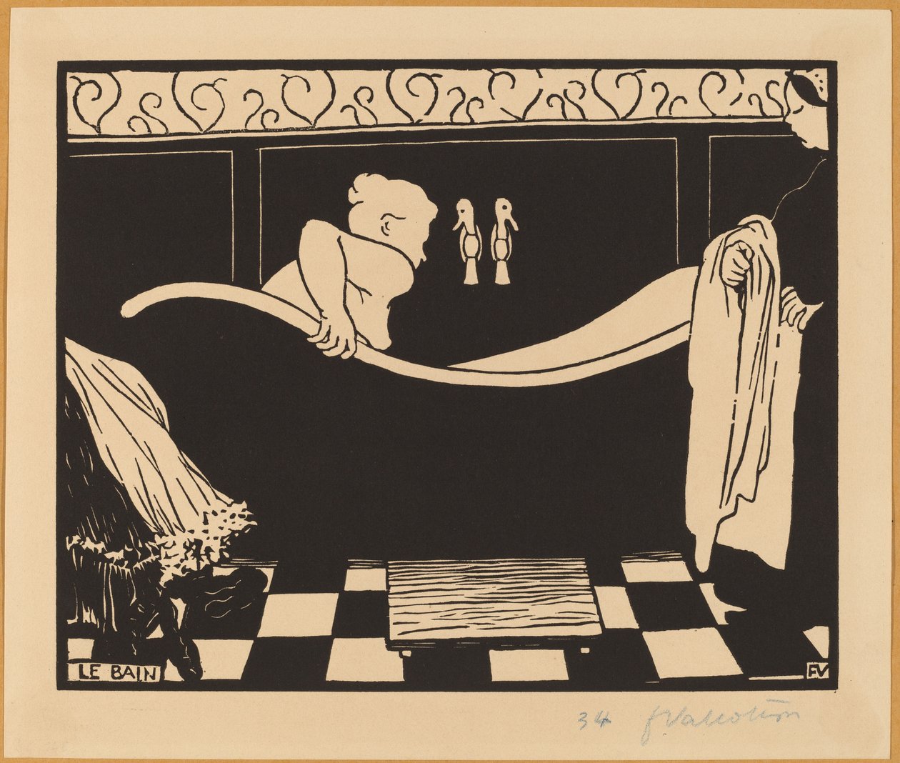 Le Bain (A fürdő) alkotó: Félix Vallotton