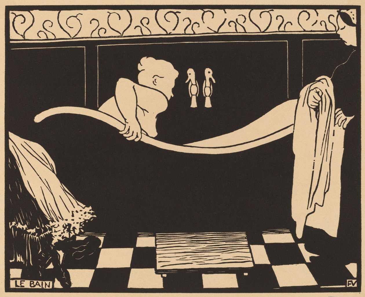 Le Bain The Bath, 1894. alkotó: Félix Vallotton