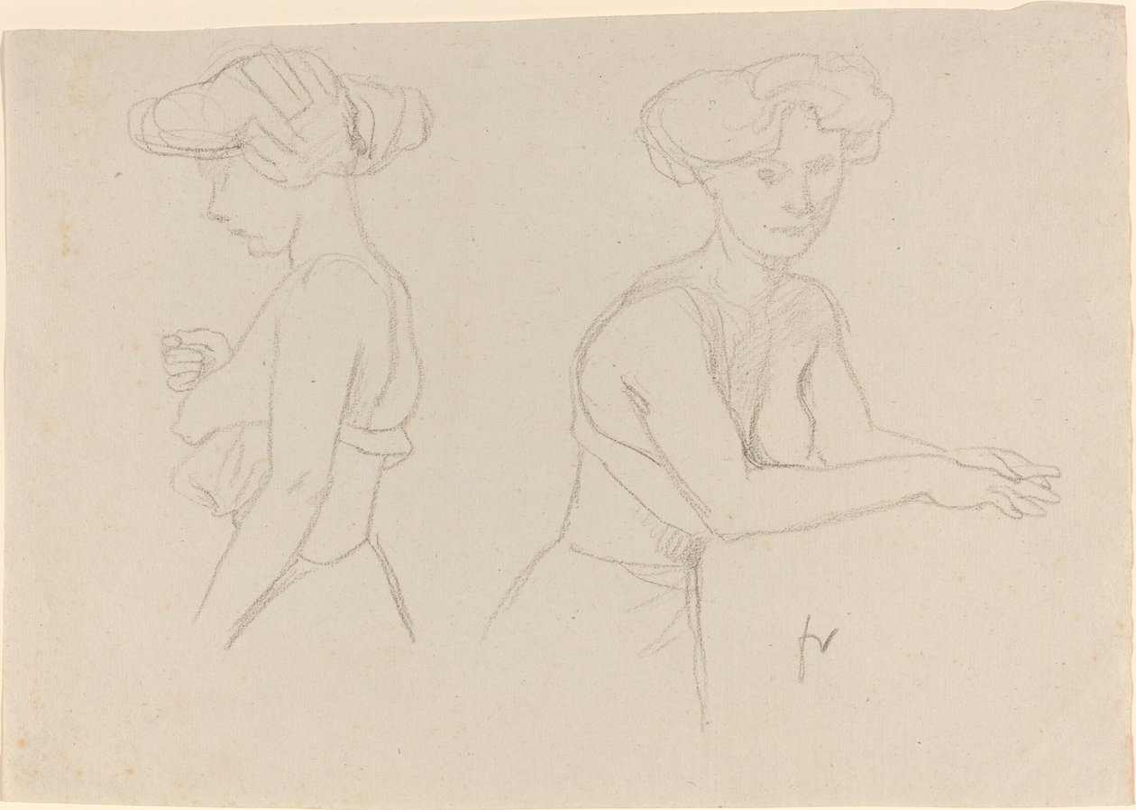Két tanulmány egy női öltözködésről alkotó: Félix Vallotton
