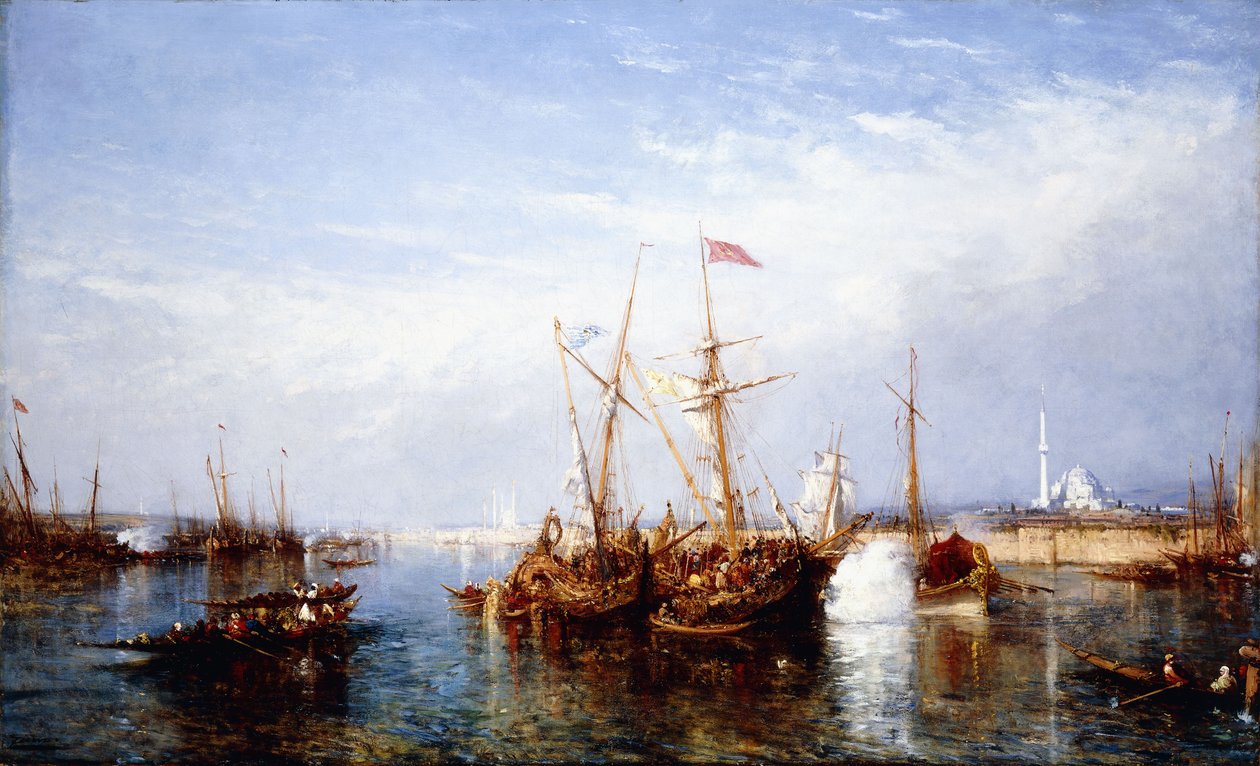La Corne d"Or, Konstantinápoly, alkotó: Félix Ziem