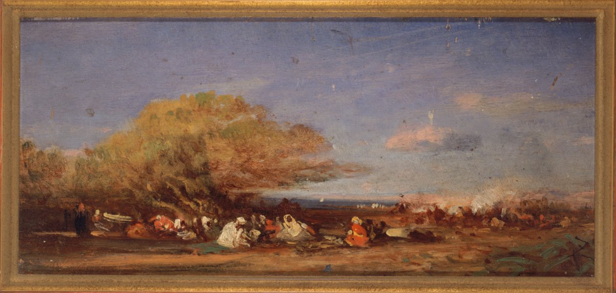Algír közelében, 1859 körül (olaj, fa) alkotó: Félix Ziem